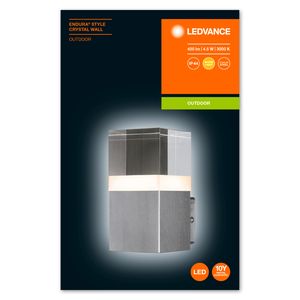 LEDVANCE ENDURA STYLE CRYSTAL Buitengebruik muurverlichting Niet-verwisselbare lamp(en) LED 4,5 W