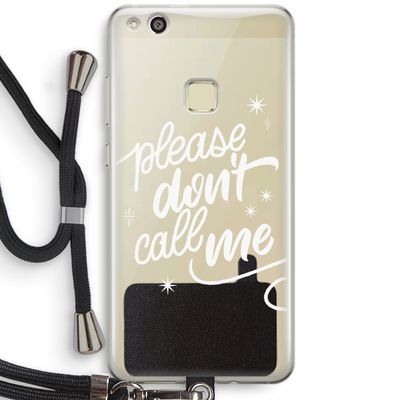 Don't call: Huawei Ascend P10 Lite Transparant Hoesje met koord