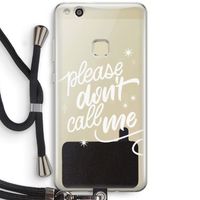 Don't call: Huawei Ascend P10 Lite Transparant Hoesje met koord