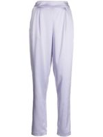 Fleur Du Mal pantalon de tailleur à design plissé - Violet