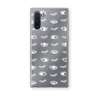 Eye pattern #3: Samsung Galaxy Note 10 Transparant Hoesje