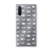 Eye pattern #3: Samsung Galaxy Note 10 Transparant Hoesje
