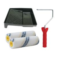 Sorex Verfrollers set - beugel - doseer verfbak - 2x anti spat rollers - 10cm breed - schilderen