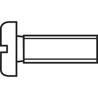 TOOLCRAFT 888665 Cilinderkopschroeven M1 10 mm Sleuf DIN 84 Staal Verzinkt 1 stuk(s) - thumbnail