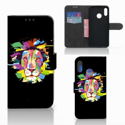 Honor 10 Lite Leuk Hoesje Lion Color Honor 10 Lite Leuk Hoesje Lion Color