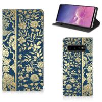 Samsung Galaxy S10 Smart Cover Beige Flowers Samsung Galaxy S10 Smart Cover Beige Flowers