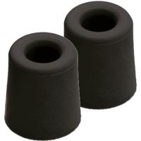 Deurstopper - 4x - zwart - rubber - 6 x 4 cm - vloermodel - deurbuffer