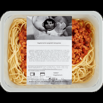Vers Aan Tafel Vegetarische Spaghetti Bolognese 550 g bij Jumbo