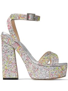 Jimmy Choo sandales Gaia à plateforme 140 mm - Argent