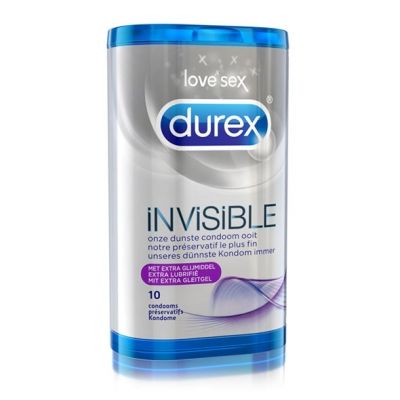 Durex - Invisible Extra Lubricated Condooms 10 St.