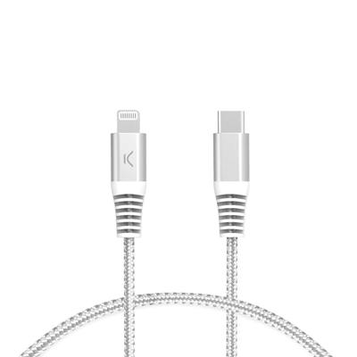 Kabel USB-C naar Lightning KSIX Grijs