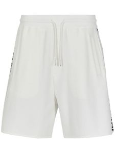 Armani Exchange short de sport à bandes logo - Blanc