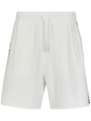 Armani Exchange short de sport à bandes logo - Blanc