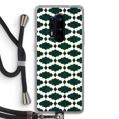 Moroccan tiles: OnePlus 8 Pro Transparant Hoesje met koord