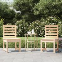 Tuinstoelen 2 st 50x48x91,5 cm massief grenenhout