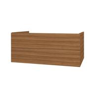 Onderkast BWS Elite 120x45x50 cm Met Horizontaal Reliëf Walnoot Boss & Wessing