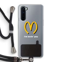 I'm lovin' you: OnePlus Nord Transparant Hoesje met koord