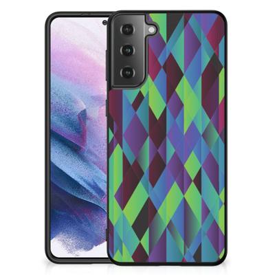Samsung Galaxy S21 Plus Backcover Abstract Green Blue
