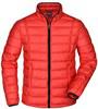 James & Nicholson JN1082 Men´s Quilted Down Jacket - /Red/Black - 3XL