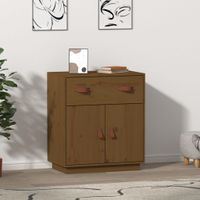 Dressoir 65,5x40x75 cm massief grenenhout honingbruin - thumbnail