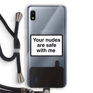 Safe with me: Samsung Galaxy A10 Transparant Hoesje met koord