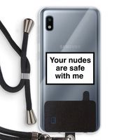 Safe with me: Samsung Galaxy A10 Transparant Hoesje met koord Safe with me: Samsung Galaxy A10 Transparant Hoesje met koord