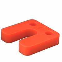GB drukplaat met sleuf 15mm oranje; 48 per zak | 48 stuks - 17434755