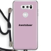 kwetsbaar: LG V30 Transparant Hoesje met koord