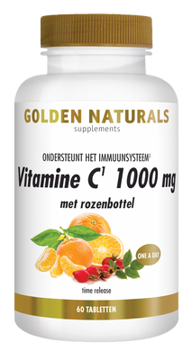 Golden Naturals Vitamine C 1000 mg met rozenbottel