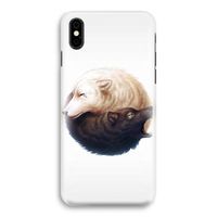 Yin Yang Wolves: iPhone Xs Volledig Geprint Hoesje