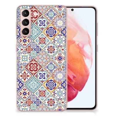 Samsung Galaxy S21 | TPU | Siliconen hoesje | Tiles Color Samsung Galaxy S21 | TPU | Siliconen hoesje | Tiles Color