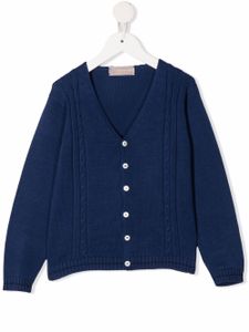 La Stupenderia cardigan à boutonnière - Bleu