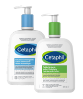 Cetaphil Milde Huidreiniger + Moisturizing Lotion 470ML Combi Cetaphil Milde Huidreiniger + Moisturizing Lotion 470ML Combi