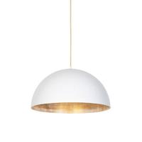 QAZQA Industriële hanglamp wit met goud 50 cm - Magna Eco