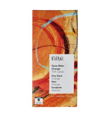 Fine dark sinaasappel 70% cacao bio