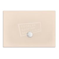 Xenz Flat zelfdragende douchebak 140x90x3.5 cm acryl creme mat