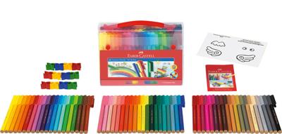Faber Castell Viltstiften Connector koffer - Viltstiften 60 stuks