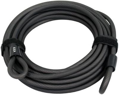 Axa Kabel met dubbele lus double loop 10 meter grijs