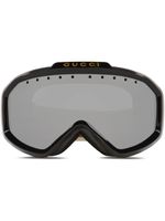 Gucci Eyewear lunettes de ski à bande logo - Or