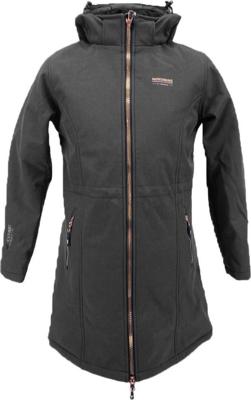 Nordberg Rita Long Padded Jas Dames Softshell Black Melange 2XL