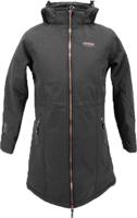 Nordberg Rita Long Padded Jas Dames Softshell Black Melange 2XL