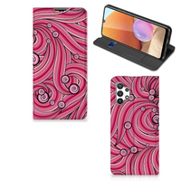 Samsung Galaxy A32 4G | A32 5G Enterprise Editie Bookcase Swirl Pink