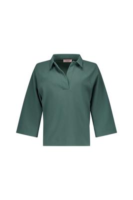Remi bonded top - dark sage green - 13576