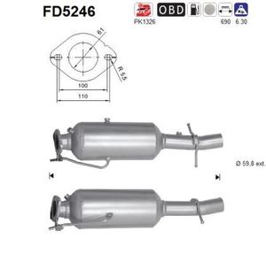 Roetfilter, uitlaatinstallatie FD5246