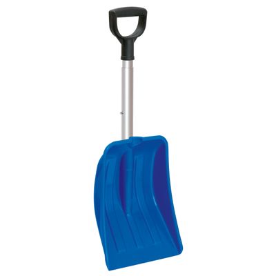 Compacte sneeuwschep / sneeuwschuiver blauw uitschuifbare steel 69 - 83 cm