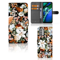 Hoesje voor Nokia G42 Dark Flowers - thumbnail