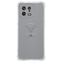 Xiaomi 13 Stevig | Bumper Hoesje | Grijs Baby Olifant