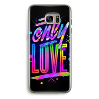 Only Love: Samsung Galaxy S7 Edge Transparant Hoesje