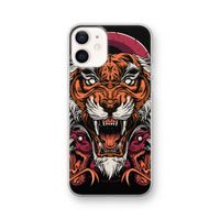 Tiger and Rattlesnakes: iPhone 12 Transparant Hoesje