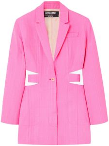 Jacquemus robe courte La Robe Bari - Rose